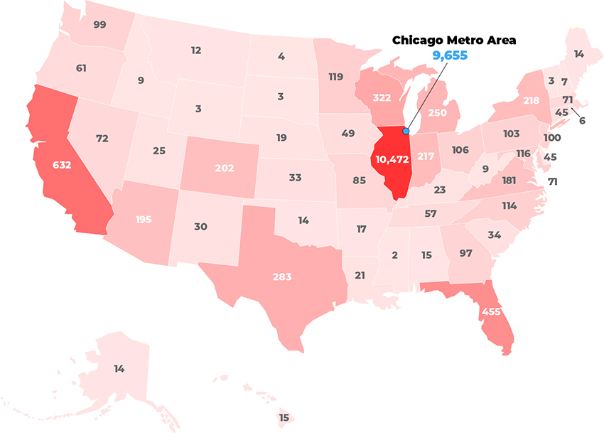 Chicago-Kent alumni map