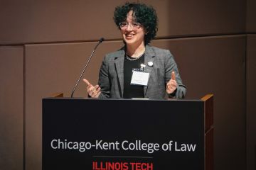 Tashi Gordillo '26 at the 2026 Public Interest Awards
