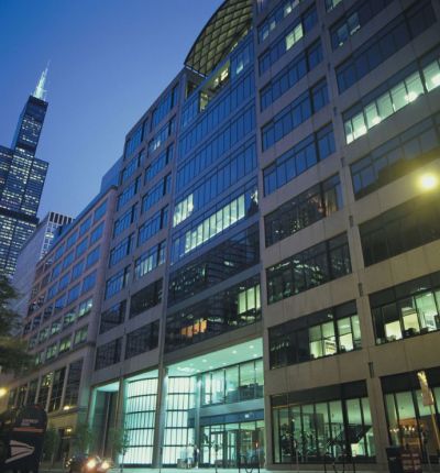Conviser Law Center at night