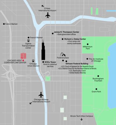 Chicago-Kent location map